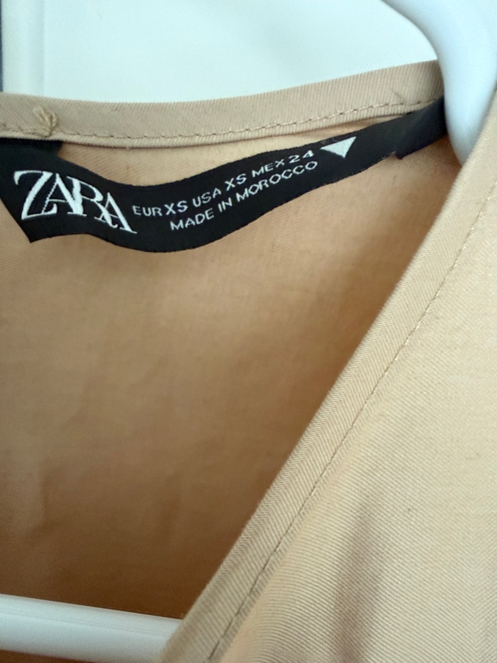 Zara Tan Tiered High Low Maxi Dress - Picture 2 of 3